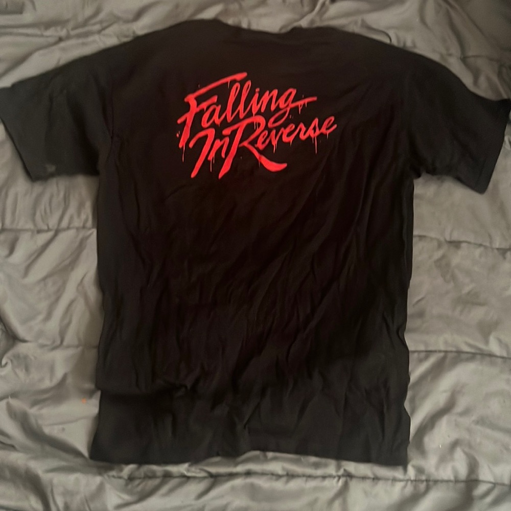 Gothic Black and red falling in reverse graphic tee